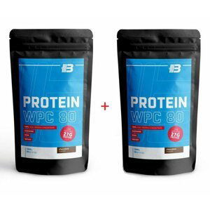 1 + 1 Zdarma: Protein WPC 80 - Body Nutrition 1000 g + 1000 g Strawberry cream