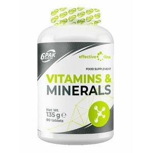 Vitamins and Minerals - 6PAK Nutrition 90 tbl.