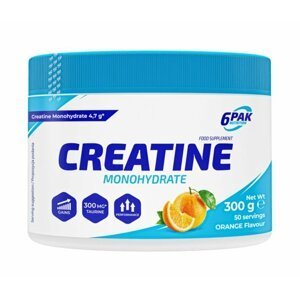 Creatine Monohydrate práškový - 6PAK Nutrition 300 g Orange