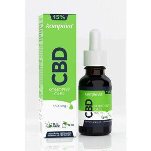 CBD konopný olej 15% - Kompava 10 ml.