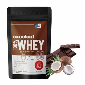 Excelent 100% Whey Protein WPC 80 - Body Nutrition 1000 g Coconut