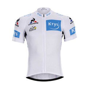 BONAVELO Cyklistický dres s krátkým rukávem - TOUR DE FRANCE  - bílá