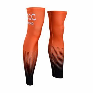 BONAVELO Cyklistické návleky na nohy - CCC 2019 - oranžová/černá S