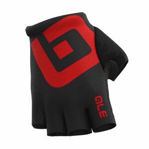 ALÉ Cyklistické rukavice krátkoprsté - AIR - černá/červená L