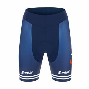 SANTINI Cyklistické kalhoty krátké bez laclu - TREK 2020 LADY - modrá