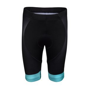 BONAVELO Cyklistické kalhoty krátké bez laclu - BORA 2020 KIDS - černá/zelená S-135cm