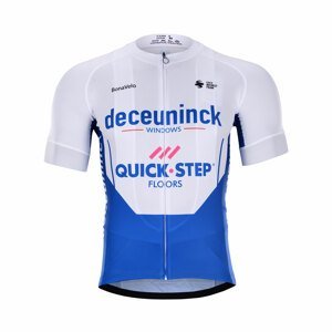 BONAVELO Cyklistický dres s krátkým rukávem - QUICKSTEP 2020 - modrá/bílá M