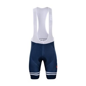 BONAVELO Cyklistické kalhoty krátké s laclem - TREK 2020 - modrá 2XL
