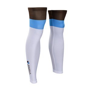 BONAVELO Cyklistické návleky na nohy - AG2R 2020 - modrá/bílá/hnědá XL