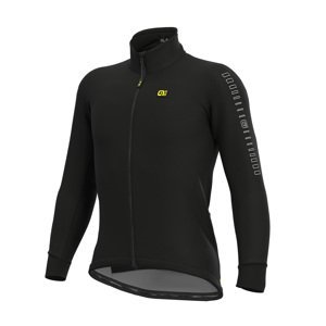 ALÉ Cyklistická zateplená bunda - FONDO WINTER - černá
