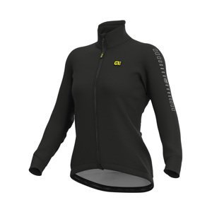 ALÉ Cyklistická zateplená bunda - FONDO LADY WNT - černá XL
