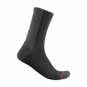 CASTELLI Cyklistické ponožky klasické - BANDITO WOOL 18 - černá S-M