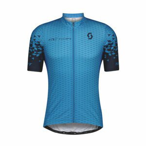 SCOTT Cyklistický dres s krátkým rukávem - RC TEAM 10 - modrá