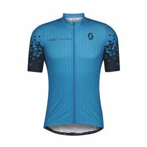 SCOTT Cyklistický dres s krátkým rukávem - RC TEAM 10 - modrá 2XL