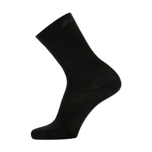SANTINI Cyklistické ponožky klasické - WOOL - černá 40-43