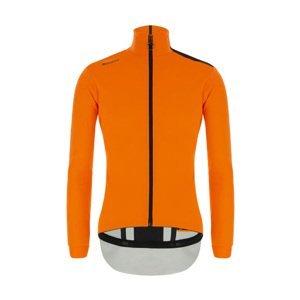 SANTINI Cyklistická zateplená bunda - VEGA MULTI - oranžová 2XL
