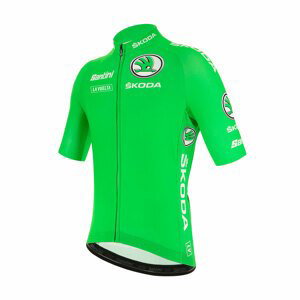 SANTINI Cyklistický dres s krátkým rukávem - LA VUELTA 2020 - zelená