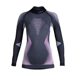UYN Cyklistické triko s dlouhým rukávem - EVOLUTYON LADY - fialová/šedá/růžová XS