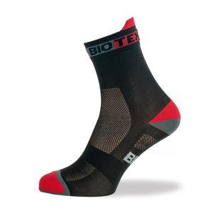 BIOTEX Cyklistické ponožky klasické - NET - černá