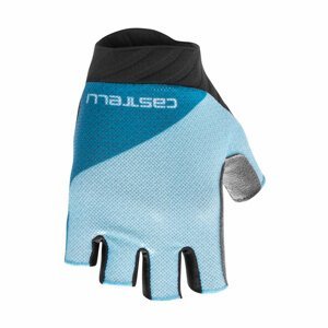 CASTELLI Cyklistické rukavice krátkoprsté - ROUBAIX GEL 2 LADY - světle modrá S