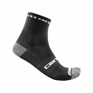 CASTELLI Cyklistické ponožky klasické - ROSSO CORSA PRO 9 - černá