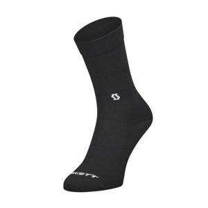 SCOTT Cyklistické ponožky klasické - PERFO CORPORATE CREW - bílá/černá 42-44
