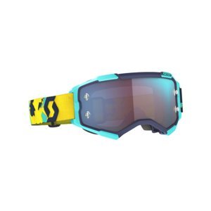 SCOTT Cyklistické brýle - FURY - žlutá/modrá UNI