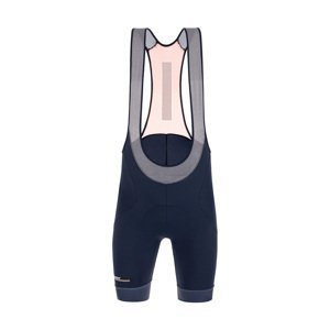 SANTINI Cyklistické kalhoty krátké s laclem - KARMA KITE - modrá XL