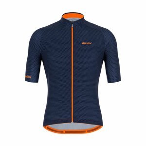 SANTINI Cyklistický dres s krátkým rukávem - KARMA KITE - modrá