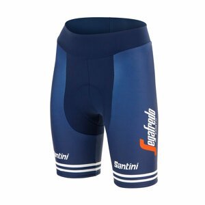 SANTINI Cyklistické kalhoty krátké bez laclu - TREK 2021 LADY - modrá