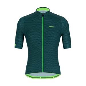 SANTINI Cyklistický dres s krátkým rukávem - KARMA KITE - zelená M