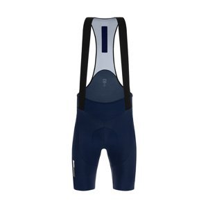 SANTINI Cyklistické kalhoty krátké s laclem - TONO DINAMO - modrá L