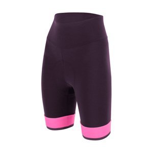 SANTINI Cyklistické kalhoty krátké bez laclu - GIADA LUX LADY - fialová/růžová L