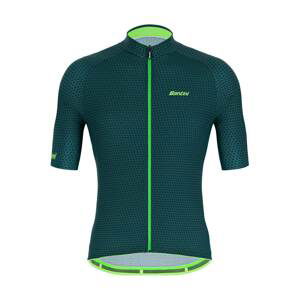 SANTINI Cyklistický dres s krátkým rukávem - KARMA KITE - zelená XL