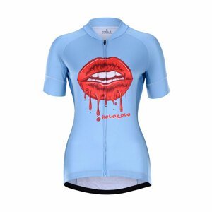 HOLOKOLO Cyklistický dres s krátkým rukávem - CASSIS LADY - modrá S