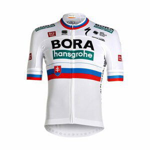 SPORTFUL Cyklistický dres s krátkým rukávem - BORA HANSGROHE 2021 - vícebarevná XL