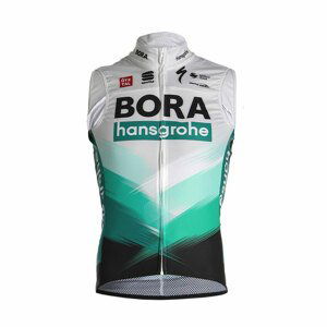 SPORTFUL Cyklistická vesta - BORA HANSGROHE 2021 - šedá/zelená 2XL