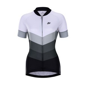 HOLOKOLO Cyklistický dres s krátkým rukávem - NEW NEUTRAL LADY - černá/bílá XS