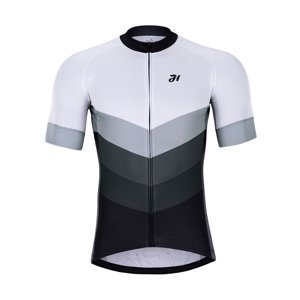 HOLOKOLO Cyklistický dres s krátkým rukávem - NEW NEUTRAL - černá/bílá 2XL