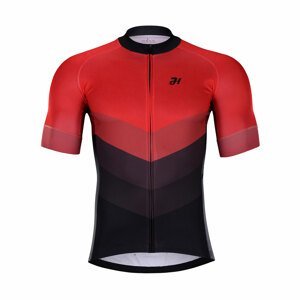 HOLOKOLO Cyklistický dres s krátkým rukávem - NEW NEUTRAL - černá/červená S