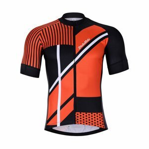 HOLOKOLO Cyklistický dres s krátkým rukávem - TRACE - oranžová/černá M