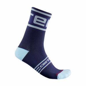CASTELLI Cyklistické ponožky klasické - PROLOGO 15 - modrá S-M