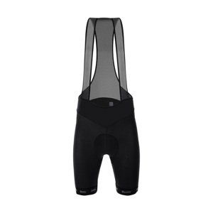 SANTINI Cyklistické kalhoty krátké s laclem - CUBO - černá M