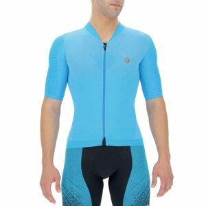 UYN Cyklistický dres s krátkým rukávem - BIKING AIRWING - modrá M
