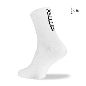 BIOTEX Cyklistické ponožky klasické - PRO - bílá 37-39
