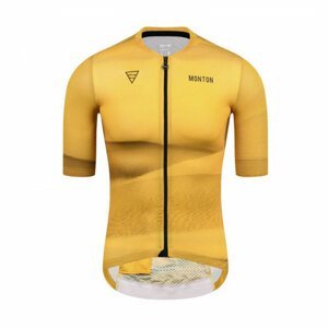MONTON Cyklistický dres s krátkým rukávem - DESERT  - žlutá 2XL