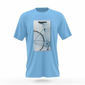 NU. BY HOLOKOLO Cyklistické triko s krátkým rukávem - DON'T QUIT' - modrá L