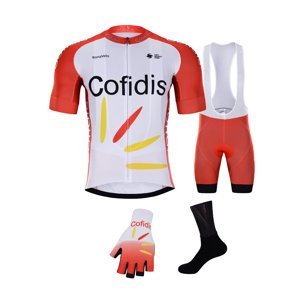 BONAVELO Cyklistický mega set - COFIDIS 2021 - červená/bílá