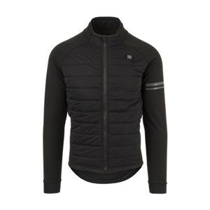 AGU Cyklistická zateplená bunda - DEEP WINTER HEATED - černá 3XL