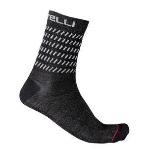 CASTELLI Cyklistické ponožky klasické - GO 15 - šedá